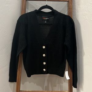 Cropped Knitted Cardigan